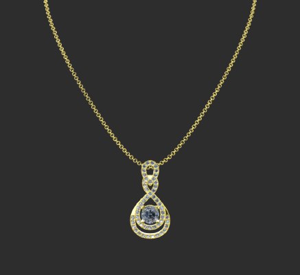 Pendant & Necklace 949 | 3d print model