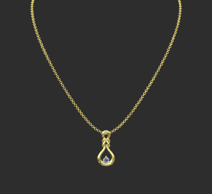 Pendant & Necklace 962 | 3d print model