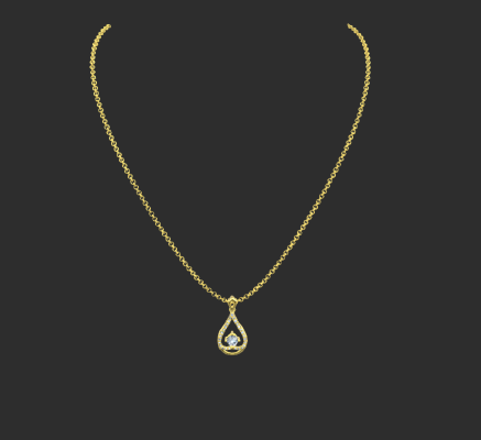 Pendant & Necklace 964 | 3d print model