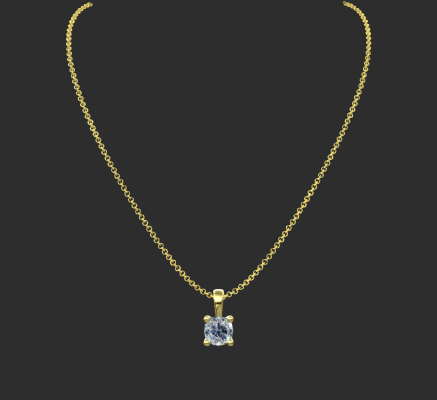 Pendant & Necklace 977 | 3d print model