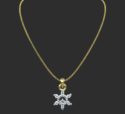 Pendant & Necklace 982 | 3d print model