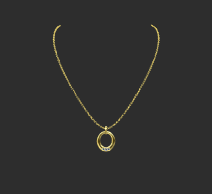 Pendant & Necklace 990 | 3d print model