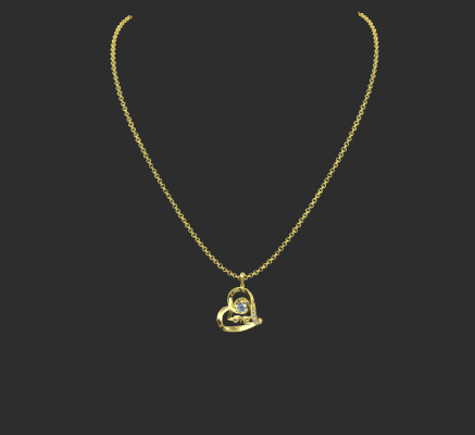 Pendant & Necklace 1019 | 3d print model