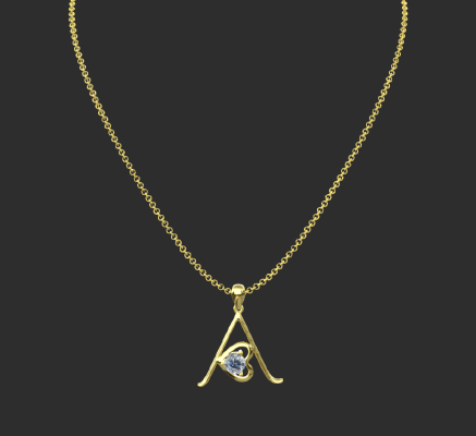 Pendant & Necklace 1021 | 3d print model