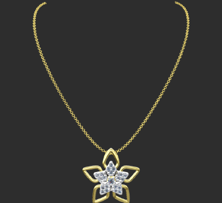 Pendant & Necklace 1022 | 3d print model