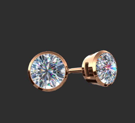 Earrings 1023 | 3d print model