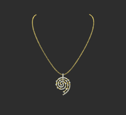 Pendant & Necklace 1033 | 3d print model