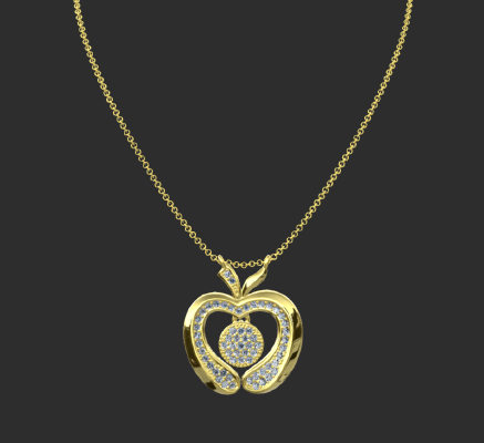 Pendant & Necklace 1042 | 3d print model