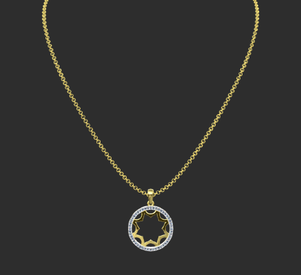 Pendant & Necklace 1047 | 3d print model