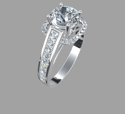 Women rings 1050 | 3d print model