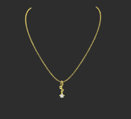 Pendant & Necklace 1051 | 3d print model