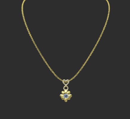 Pendant & Necklace 1057 | 3d print model