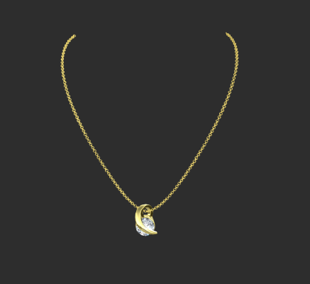 Pendant & Necklace 1059 | 3d print model