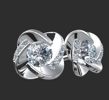 Earrings 1060 | 3d print model