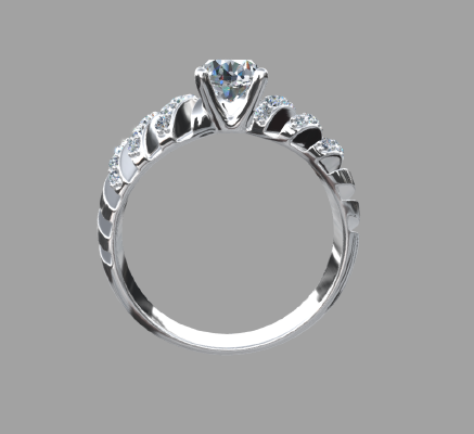 Women rings 1067 | 3d print model