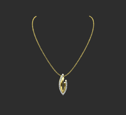 Pendant & Necklace 1069 | 3d print model