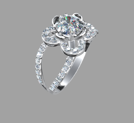 Women rings 1076 | 3d print model
