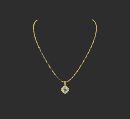 Pendant & Necklace 1089 | 3d print model