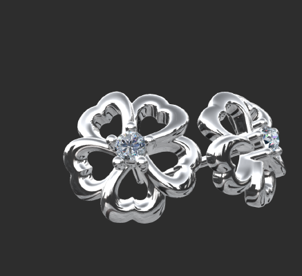 Earrings 1099 | 3d print model
