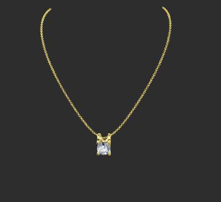 Pendant & Necklace 1111 | 3d print model