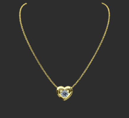 Pendant & Necklace 1112 | 3d print model