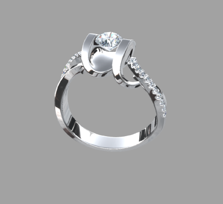 Women rings 1121 | 3d print model