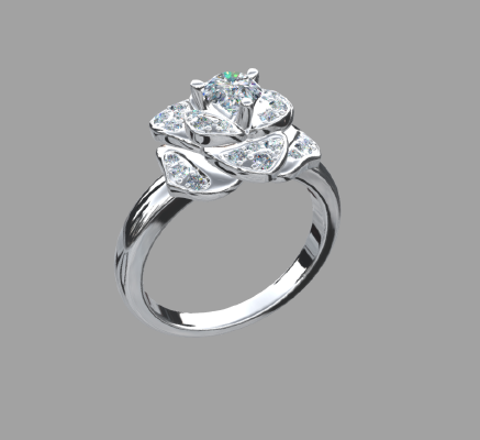 Women rings 1126 | 3d print model