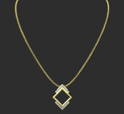 Pendant & Necklace 1129 | 3d print model