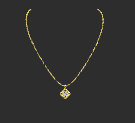 Pendant & Necklace 1140 | 3d print model