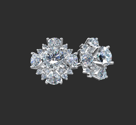 Earrings 1144 | 3d print model