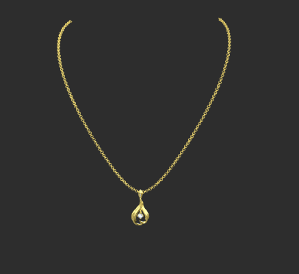 Pendant & Necklace 1150 | 3d print model