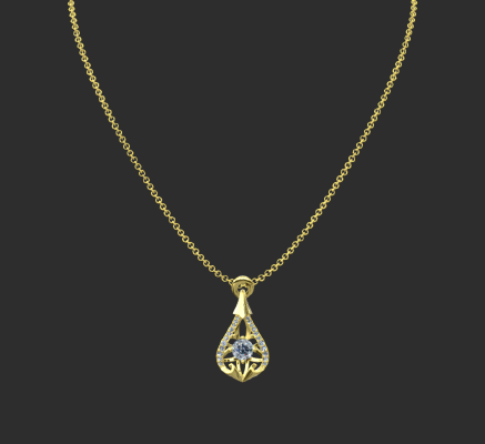 Pendant & Necklace 1151 | 3d print model