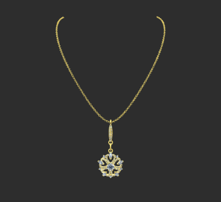 Pendant & Necklace 1152 | 3d print model
