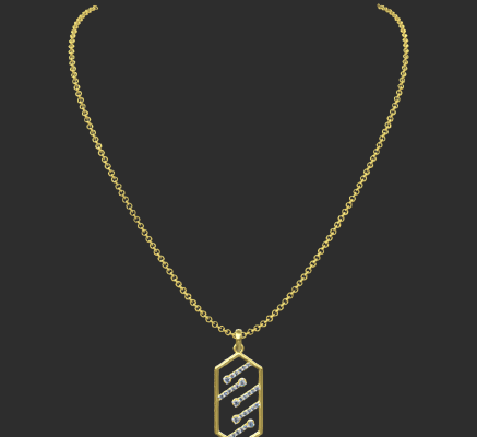 Pendant & Necklace 1164 | 3d print model