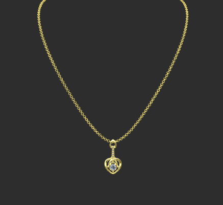 Pendant & Necklace 1174 | 3d print model