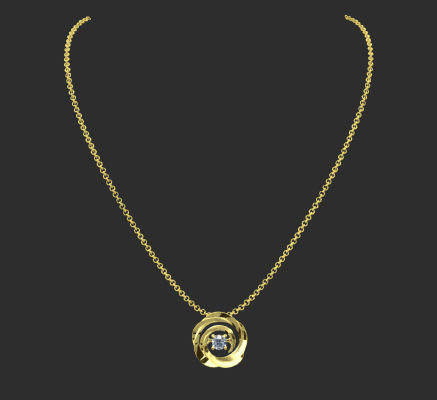 Pendant & Necklace 1178 | 3d print model