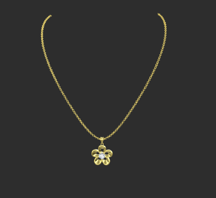 Pendant & Necklace 1184 | 3d print model