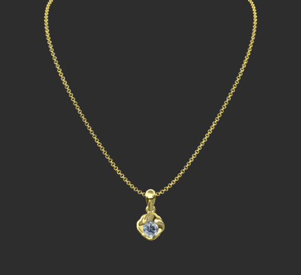 Pendant & Necklace 1190 | 3d print model
