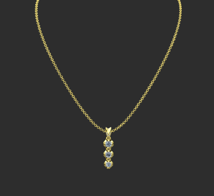 Pendant & Necklace 1195 | 3d print model