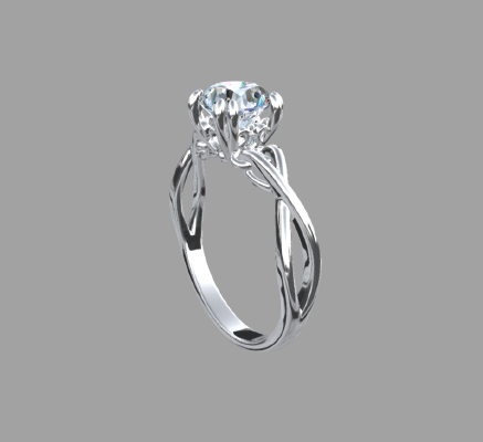 Women rings 1196 | 3d print model
