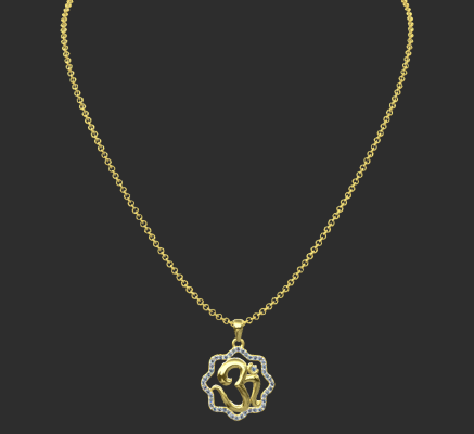 Pendant & Necklace 1202 | 3d print model