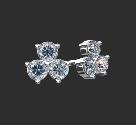 Earrings 1203 | 3d print model