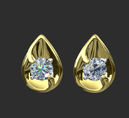 Earrings 1204 | 3d print model
