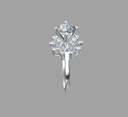 Women rings 1214 | 3d print model