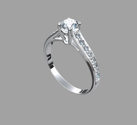 Women rings 1215 | 3d print model