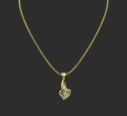 Pendant & Necklace 1216 | 3d print model