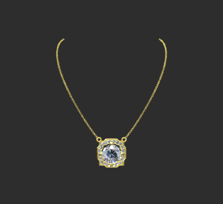 Pendant & Necklace 1220 | 3d print model