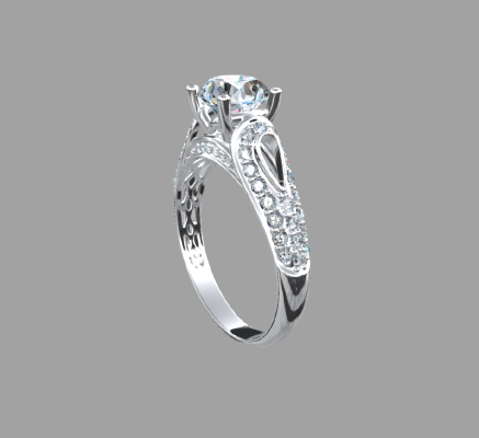 Women rings 1229 | 3d print model