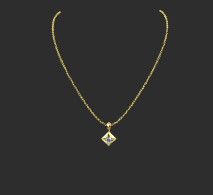 Pendant & Necklace 1232 | 3d print model