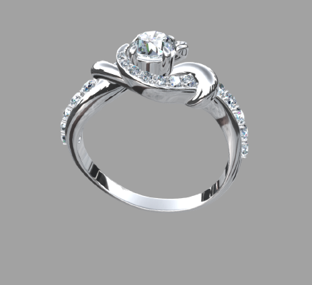 Women rings 1234 | 3d print model